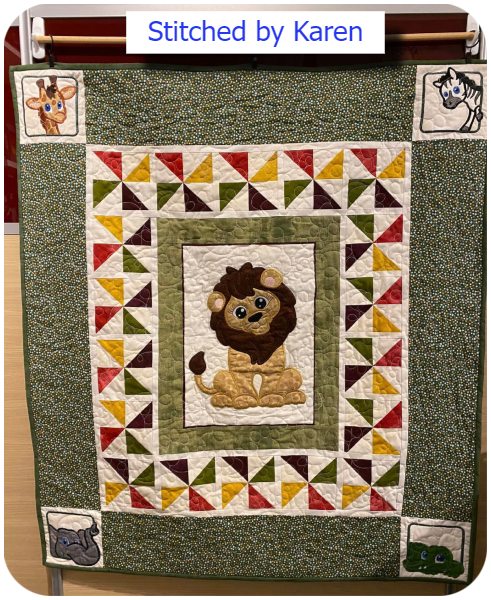 Lion Quilt by Karen