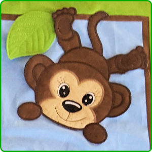 Large Applique Monkey