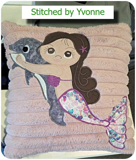 Mermaid Cushion by Yvonne