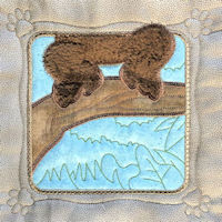 Monkey Quilt Block