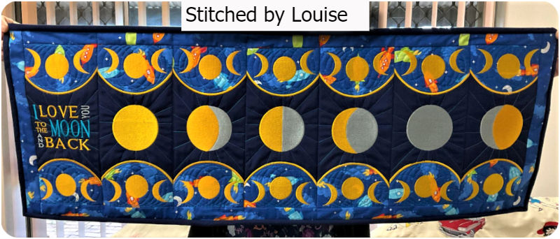 Moon Phases Runner by Louise