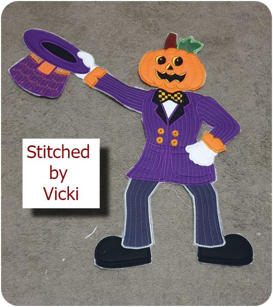 Mr Pumpkin head by Vicki