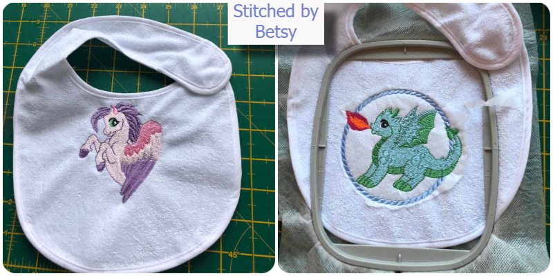 Mythical Baby Bibs by Betsy 2