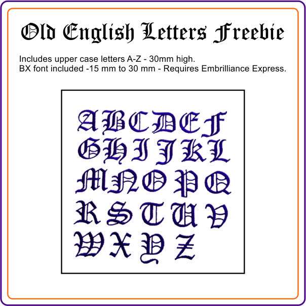 Old English Letters - 600