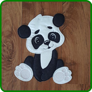 Large Applique Panda