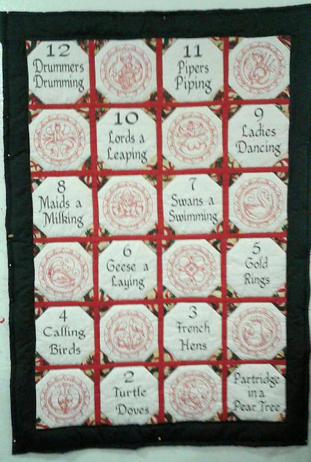 12 Days of Christmas Quilt