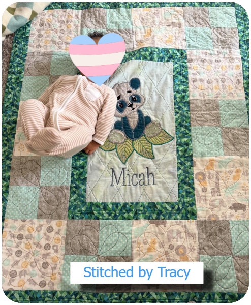 Panda Quilt by Tracy