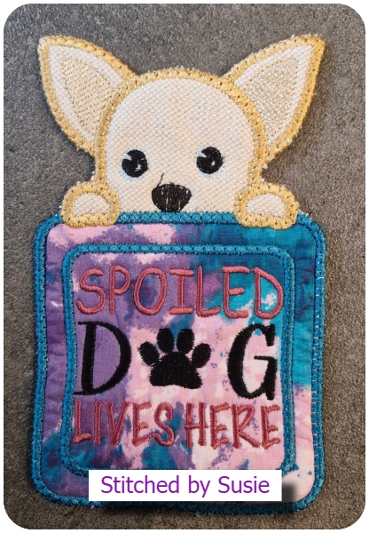 Peeking Dog Coaster by Susie 0509