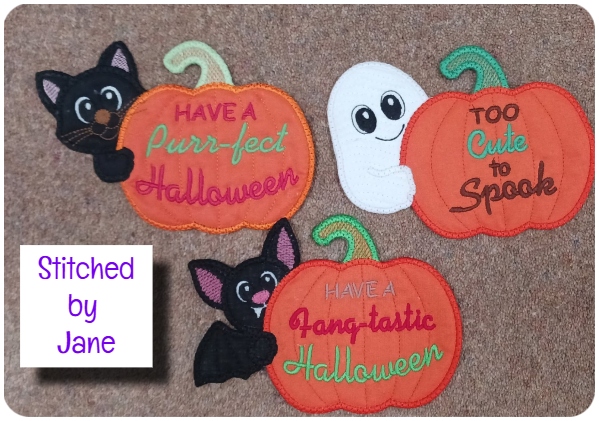 Peeking Halloween Coasters by Jane