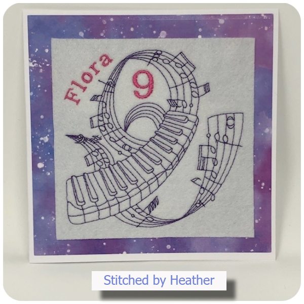 Piano Card by Heather
