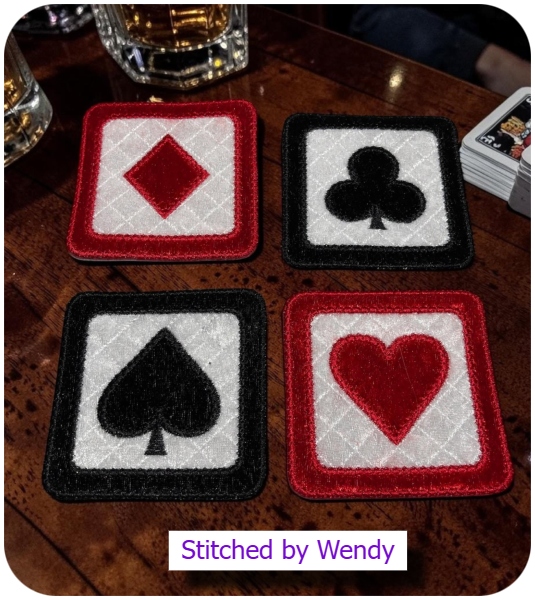 Playing Card coasters by Wendy