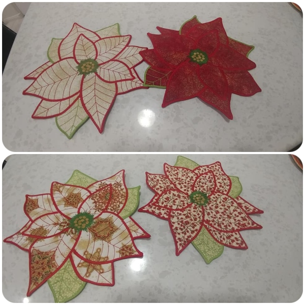 Poinsettia Placemat by Linda