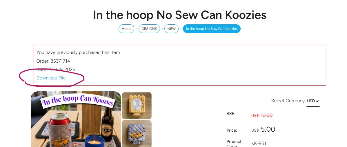 Previously purchased message Can Koozie