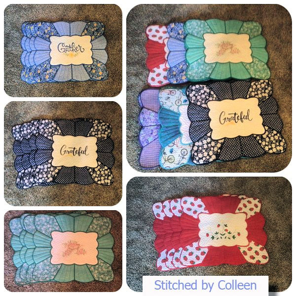 Rectangle Scallop Placemat set by Colleen