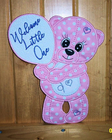 Large Teddy Applique announcement