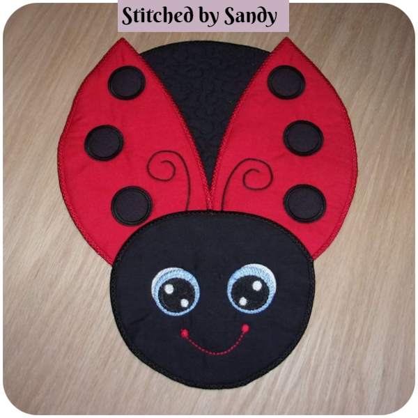 Sandy - Large Applique Lady Bird - 600