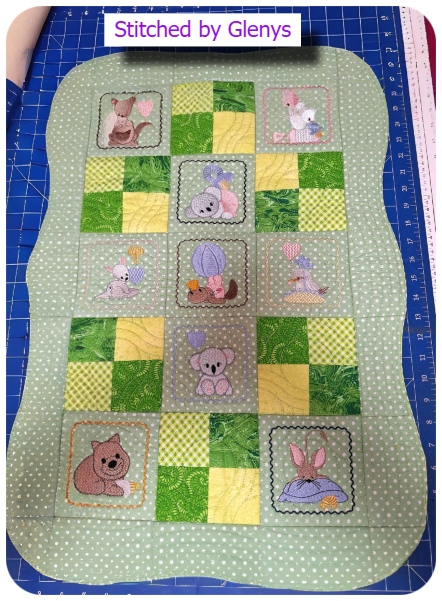 Scallop Edge Baby Quilt 2 by Glenys