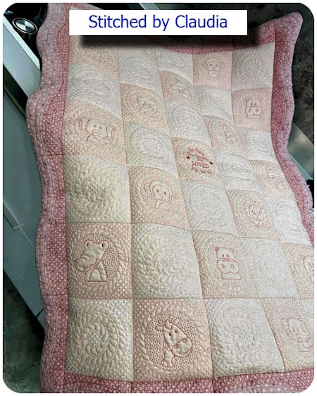 Scallop edge quilt by Claudia