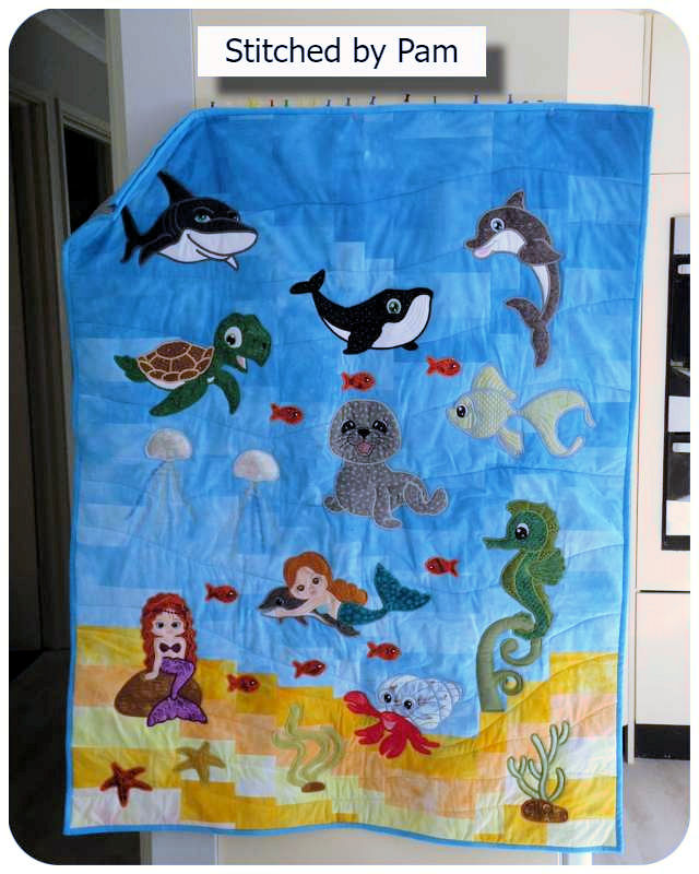 Sea Quilt by Pam