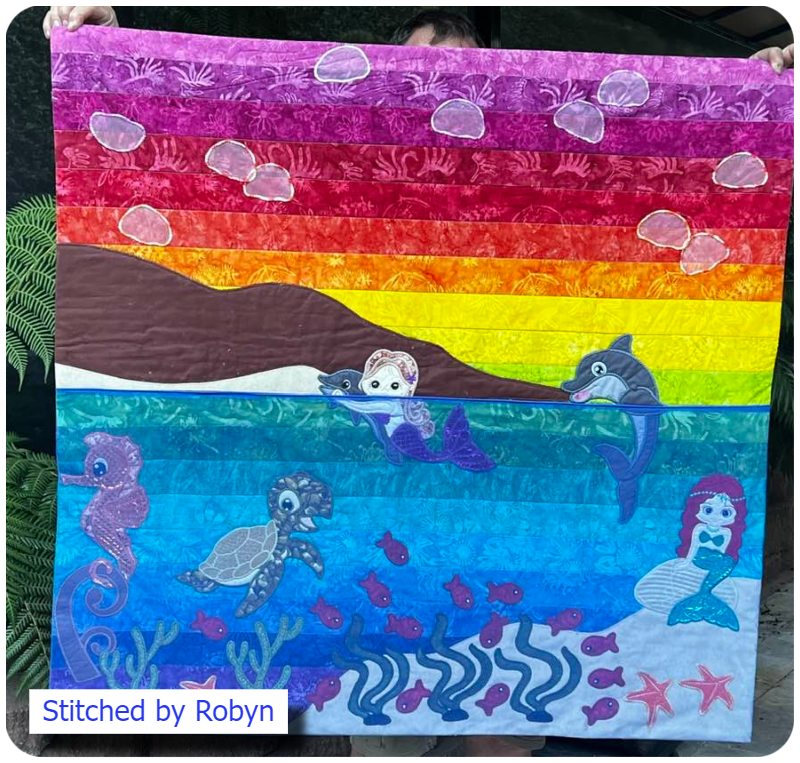 Sea Quilt by Robyn