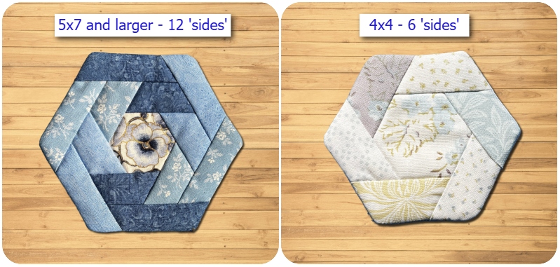 Size difference 4x4 and 5x7 hoop