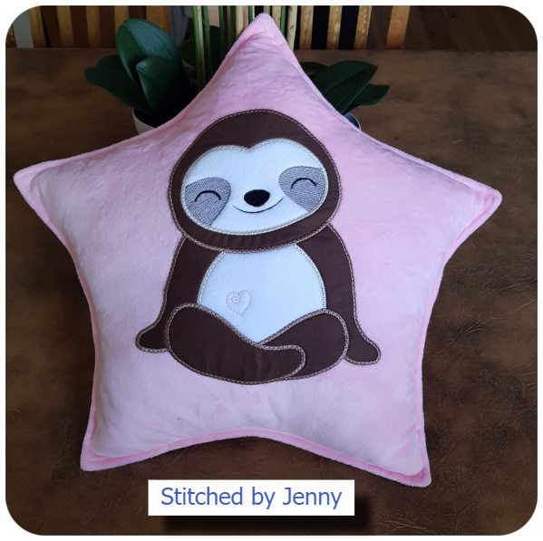 Sloth Cushion by Jenny