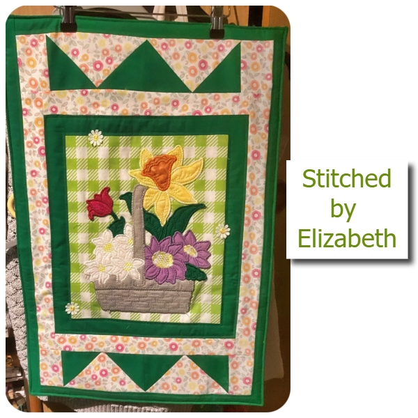 Spring Basket Applique by Elizabeth