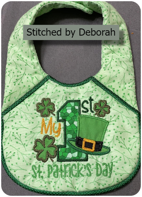 St Patricks Day Bib by Deborah