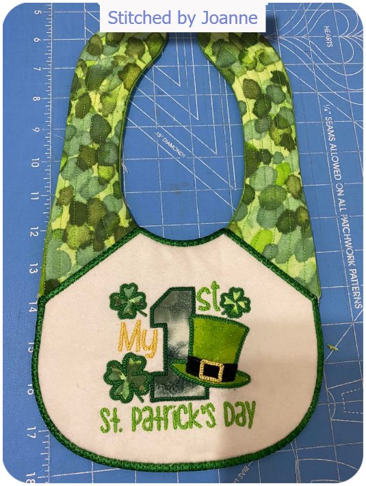 St Patricks Day Bib by Joanne