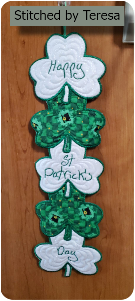 St Patricks Day Stacked Shamrock by Teresa