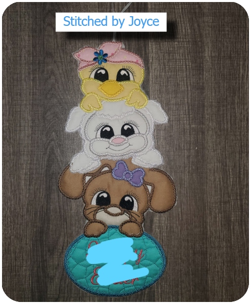 Stacked Easter Peeker by Joyce