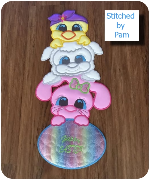 Stacked Easter Peeker by Pam