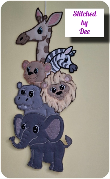 Stacked Jungle Animals by Dee
