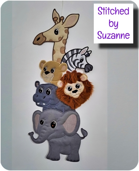 Stacked Jungle Animals by Suzanne