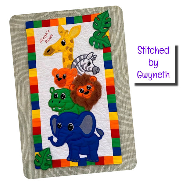 Stacked Jungle and wall hanging by Gwyneth - 600