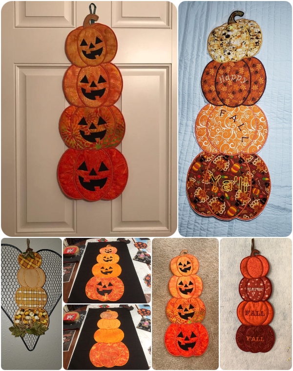 Stacked Pumpkins In the hoop