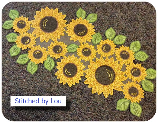 Sunflower Tablerunner by Lou