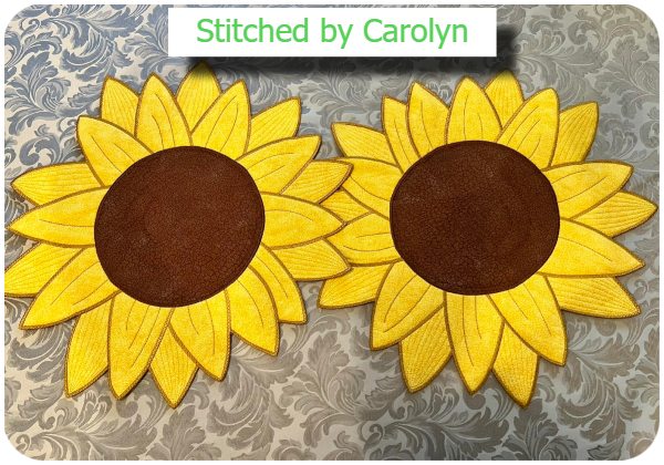 Sunflower placemats by Carolyn