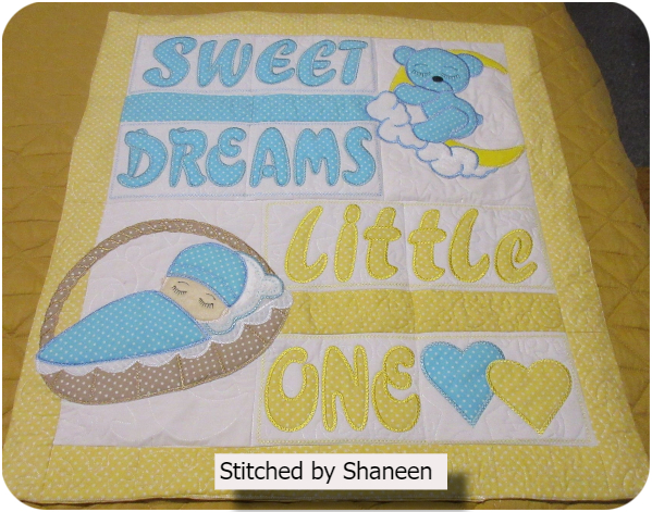 Sweet Dreams Baby Quilt by Shaneen