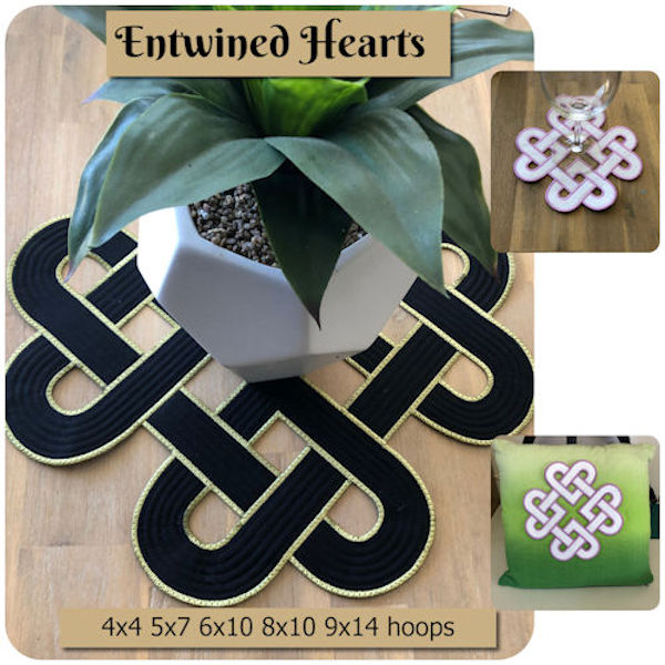 Tangled Hearts Placemat by Kreative Kiwi - 600