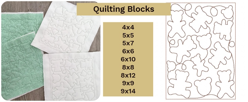 Teddy Quilting Blocks