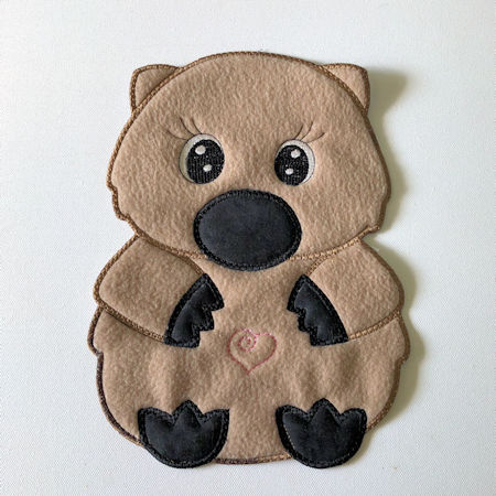 Large Wombat Applique