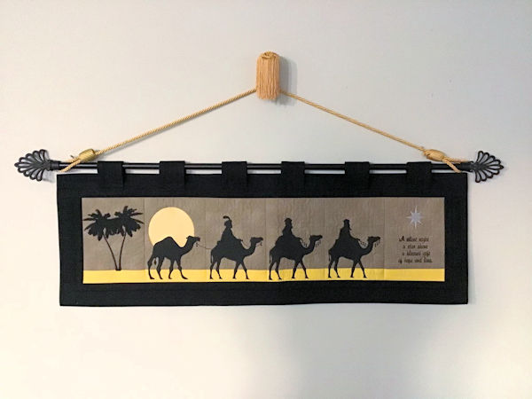 We Three Kings Wall Hanging Sample by Darina