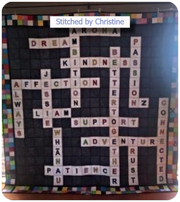 Word Play Quilt by Christine