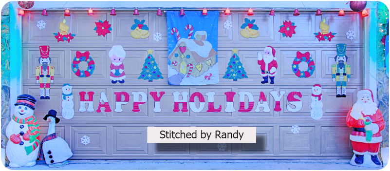 Xmas Day Garage Door by Randy