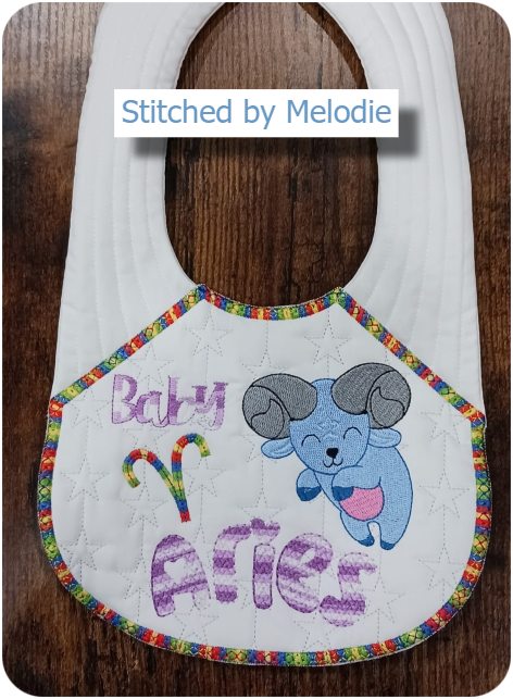 Zodiac Bib by Melodie