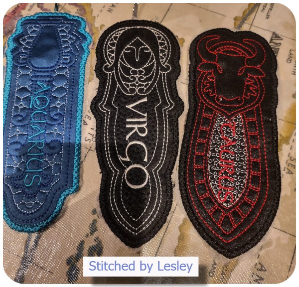 Zodiac Bookmarks by Lesley