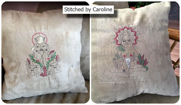 Zodiac Goddess cushion by Caroline 1