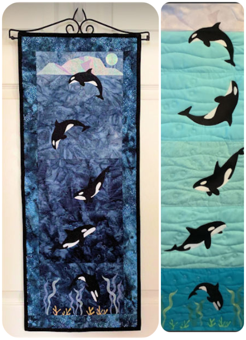 beverly and Kay - orca Wall hanging