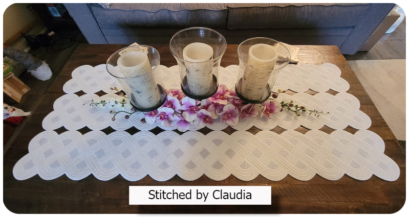 celtic table runner by Claudia 2